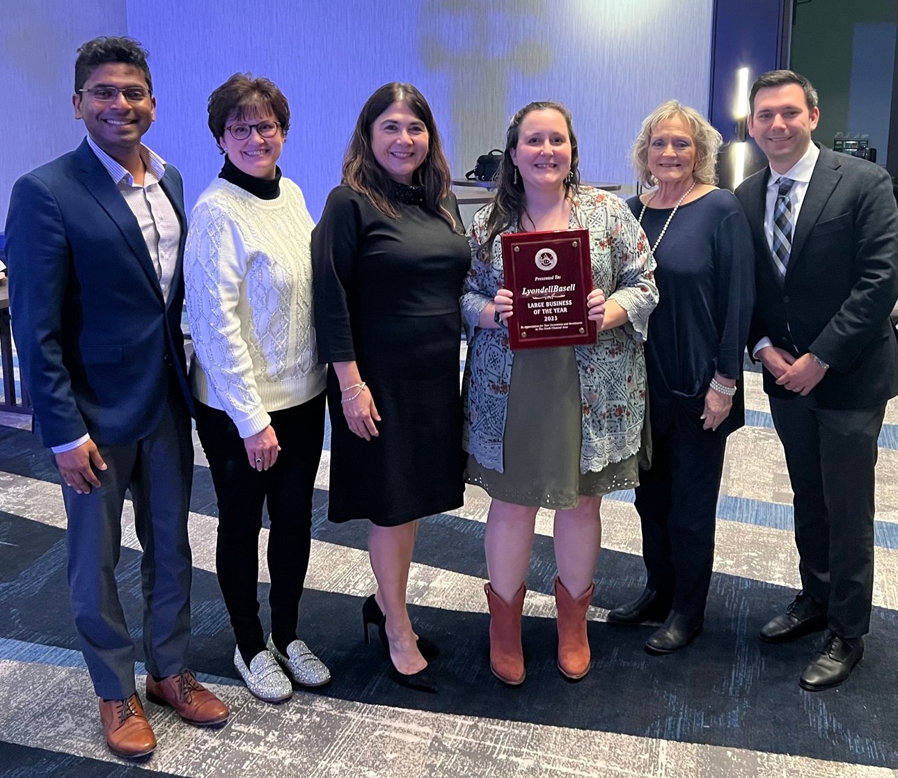 The North Channel Area Chamber of Commerce named the LyondellBasell Channelview Complex (CVO) as the 2023 Large Business of the Year.