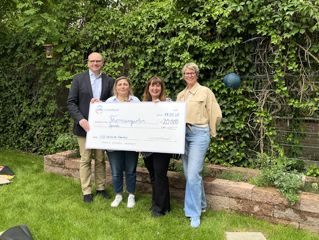 Gemeinsam für eine nachhaltige Zukunft – 20.000 Euro für den Thomasgarten Meschenich