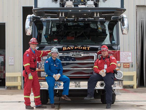 LYB Bayport Choate site fire engine
