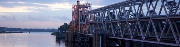 LYB's Channelview Complex site bridge in Texas United States