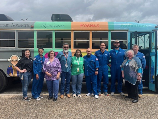 CVOS literacy bus visit