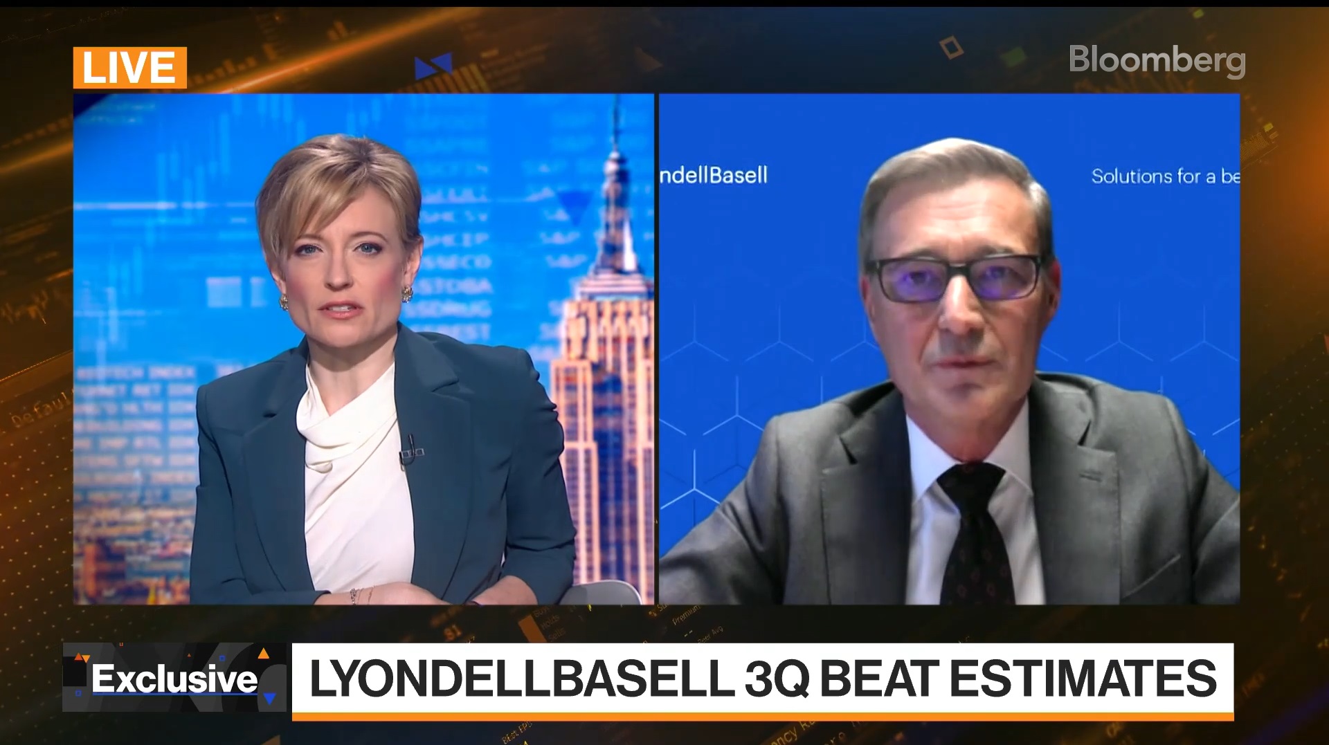 LyondellBasell CEO Peter Vanacker discusses the outlook for global chemicals and plastics demand